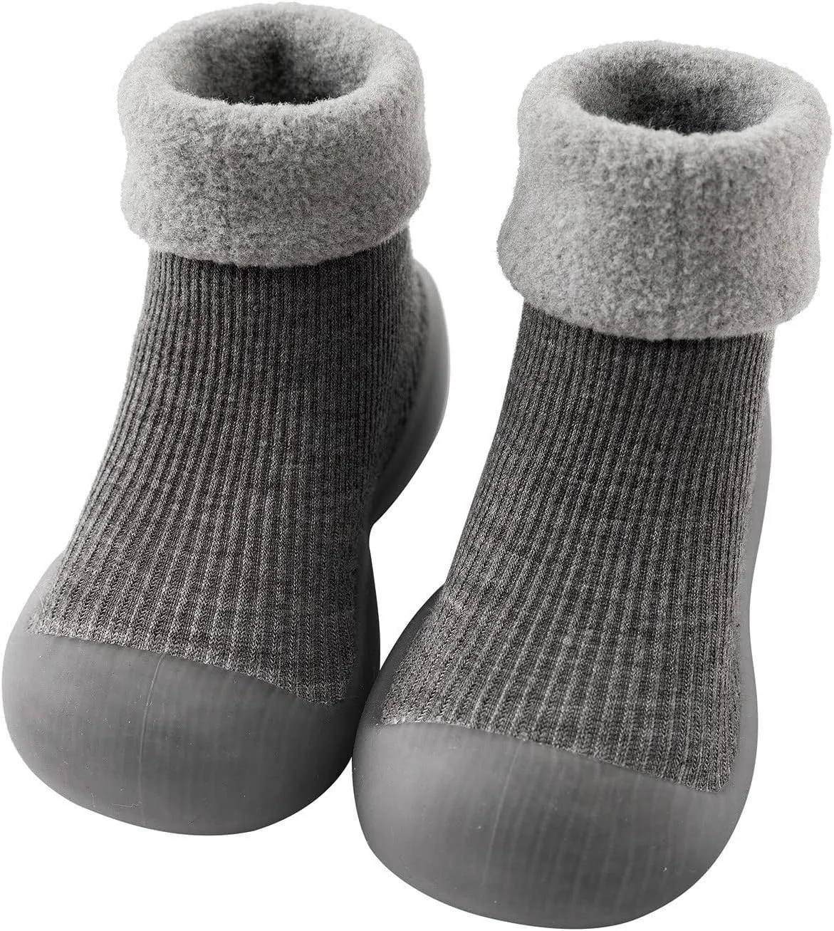 Toddler Shoes Baby Boy Girl First Walking Socks Shoes Knit Soft Sole Rubber Non-Skid Slipper Indoor Floor Sneakers