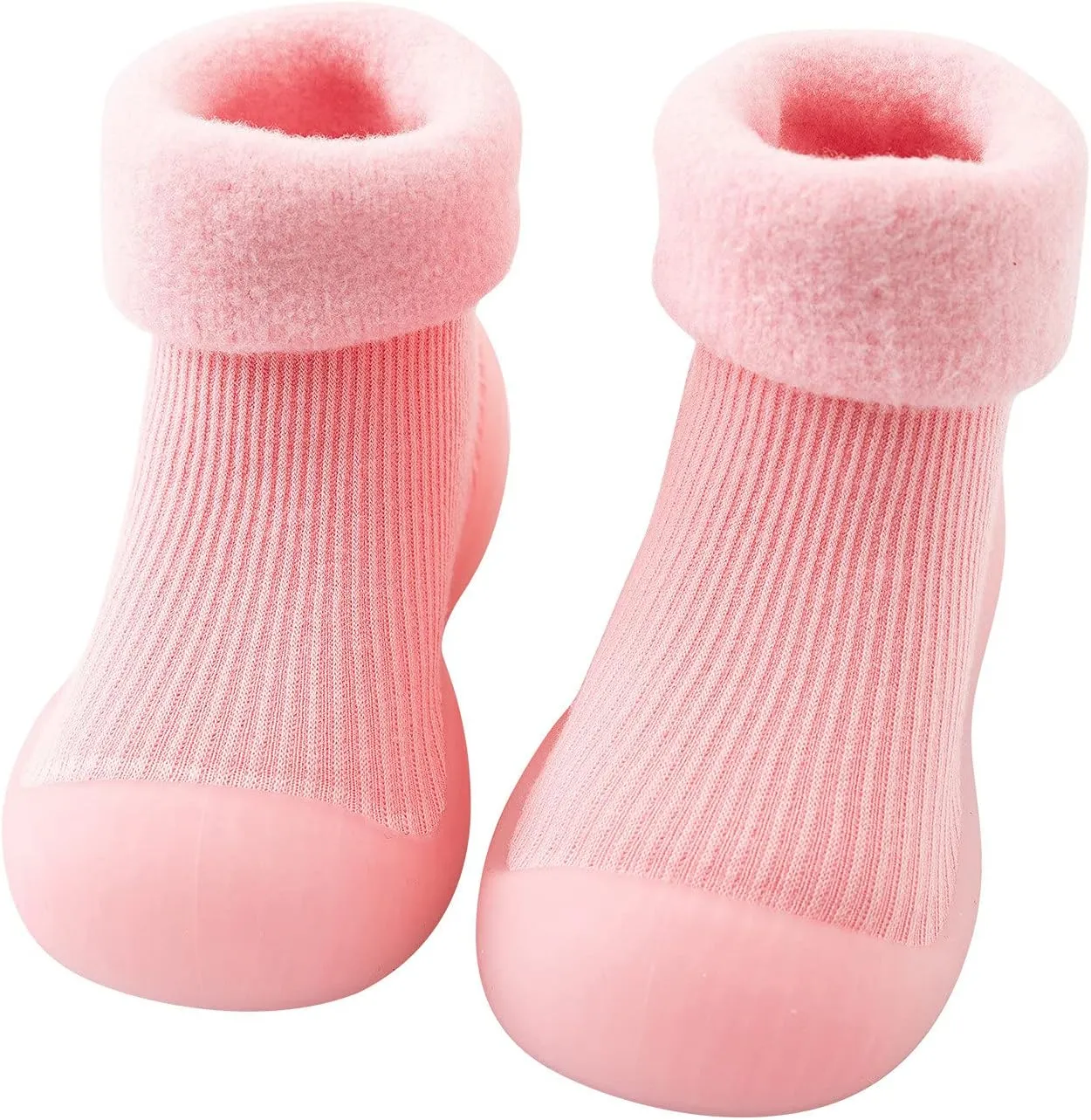 Toddler Shoes Baby Boy Girl First Walking Socks Shoes Knit Soft Sole Rubber Non-Skid Slipper Indoor Floor Sneakers