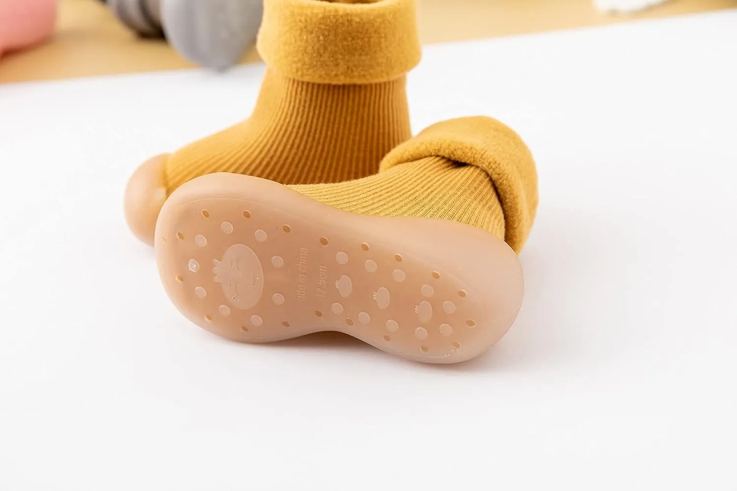 Toddler Shoes Baby Boy Girl First Walking Socks Shoes Knit Soft Sole Rubber Non-Skid Slipper Indoor Floor Sneakers