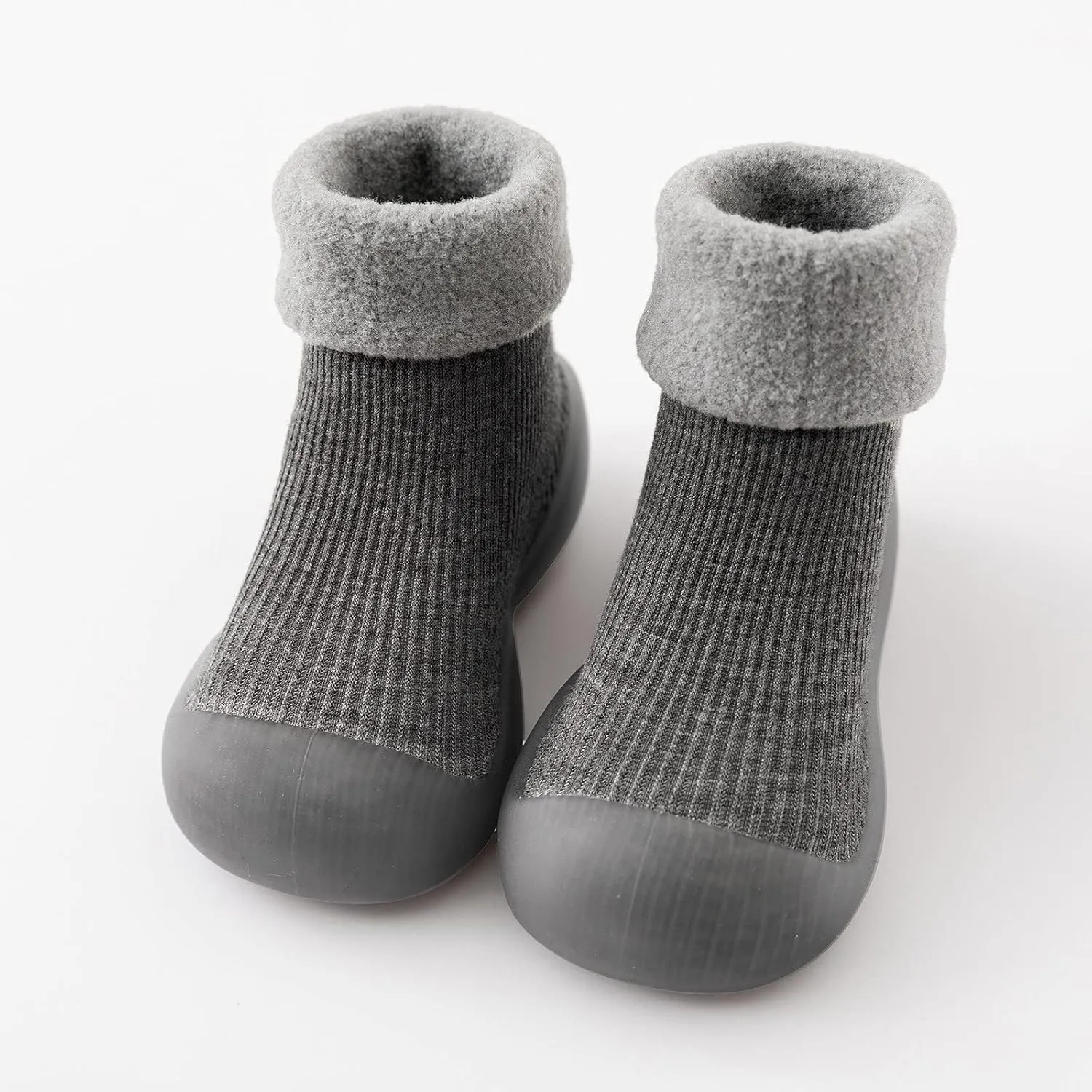 Toddler Shoes Baby Boy Girl First Walking Socks Shoes Knit Soft Sole Rubber Non-Skid Slipper Indoor Floor Sneakers