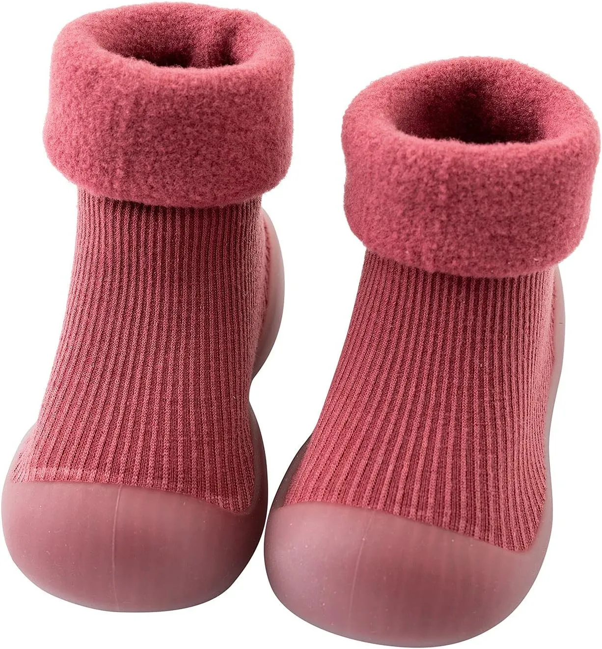 Toddler Shoes Baby Boy Girl First Walking Socks Shoes Knit Soft Sole Rubber Non-Skid Slipper Indoor Floor Sneakers