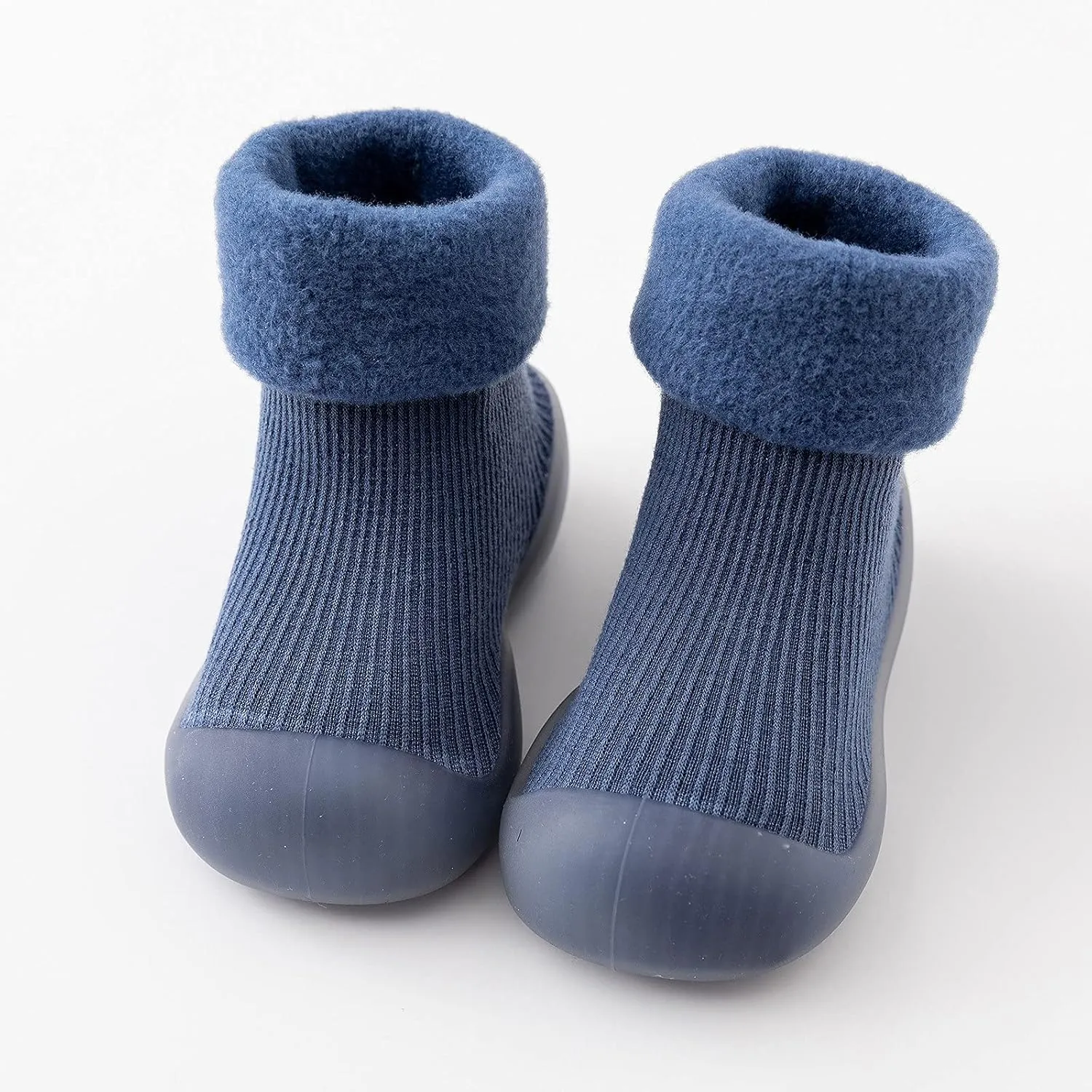 Toddler Shoes Baby Boy Girl First Walking Socks Shoes Knit Soft Sole Rubber Non-Skid Slipper Indoor Floor Sneakers