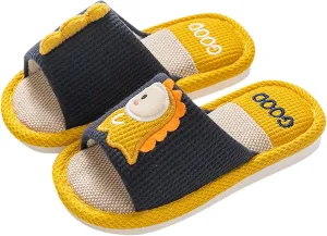 Toddler Shoes Girls Open Toe Home Slippers Cute Dinosaur House Slippers Kids Cotton Lined Winter Shoes Boys