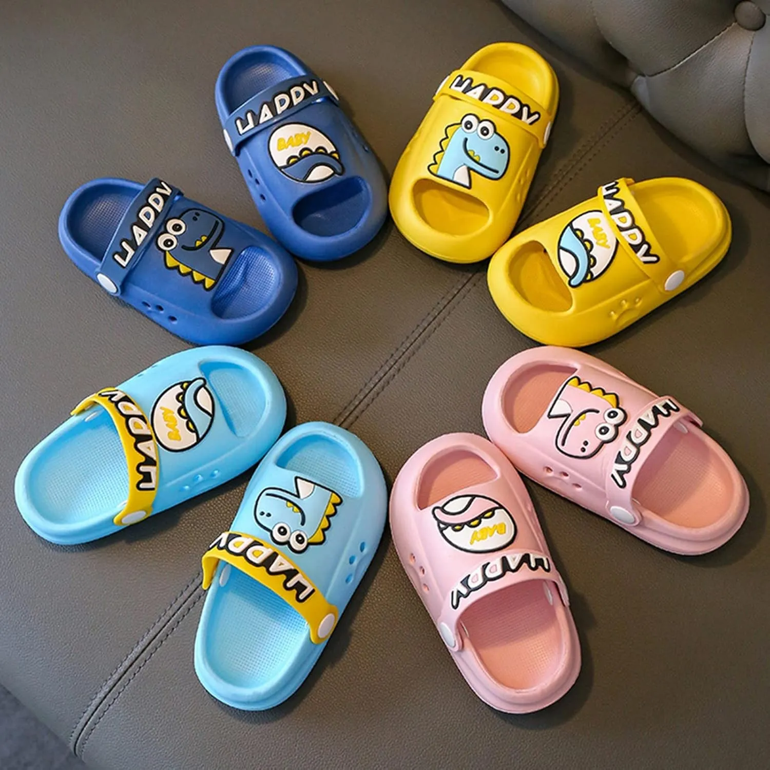 Toddler Shoes Size 7 Kids Breathable Open Toe Children Slippers Soft Sole in Summer Comfortable Girls Ink Ballet Shoes