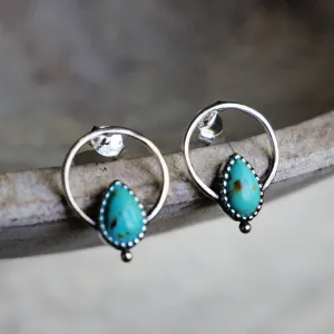 Vale Turquoise Hoop Earrings