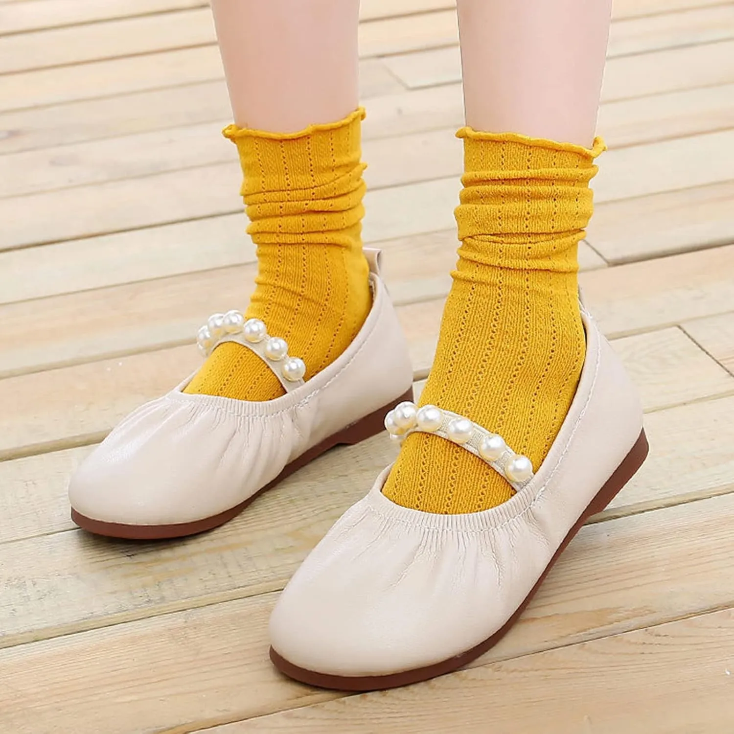Valentine Slippers for Girls Toddler Pearl Girl Dress Shoes Girl Ballet Flats Size 9 Toddler Girl Sandals