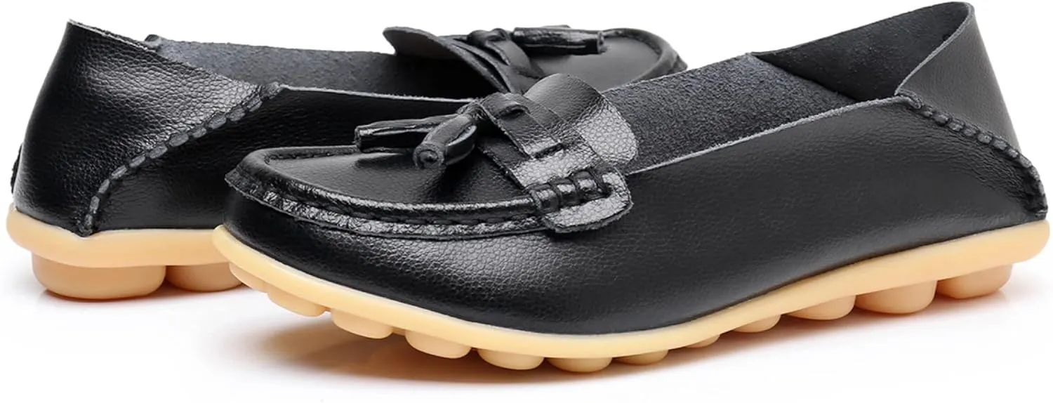 VenusCelia Women's Lantern Comfort Walking Flat Loafer