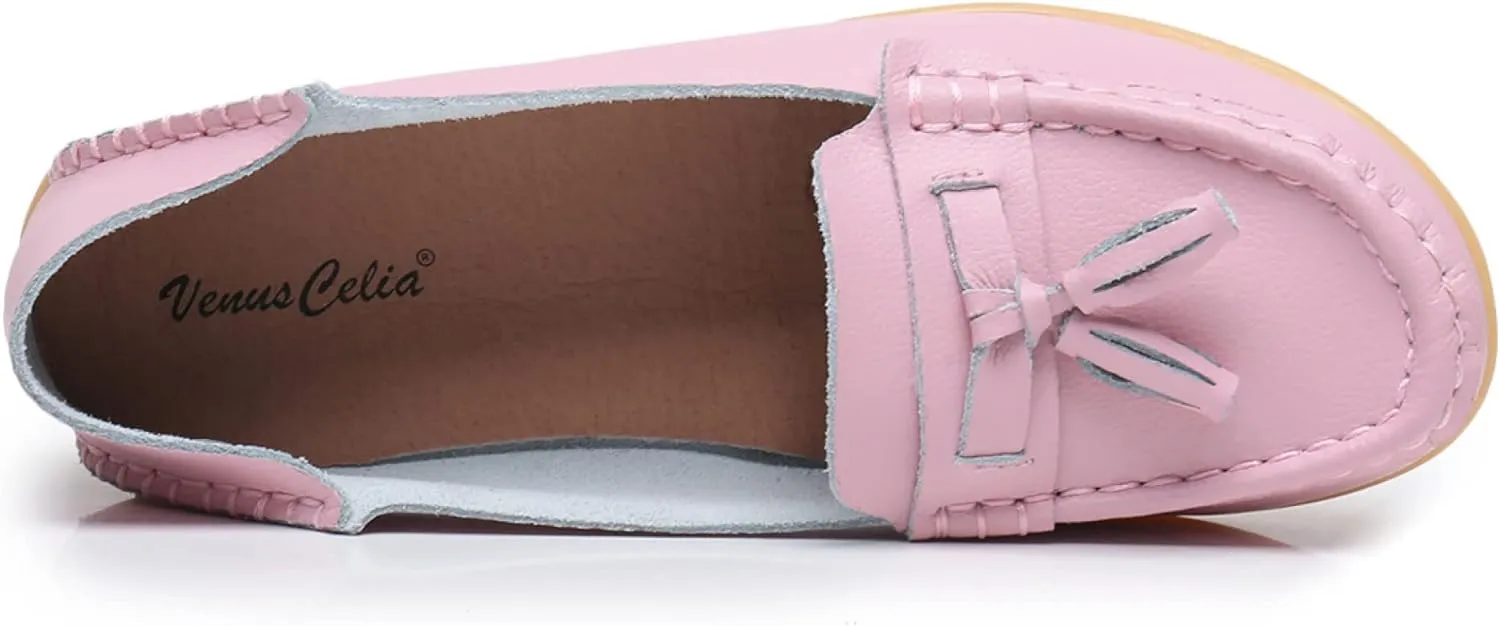 VenusCelia Women's Lantern Comfort Walking Flat Loafer