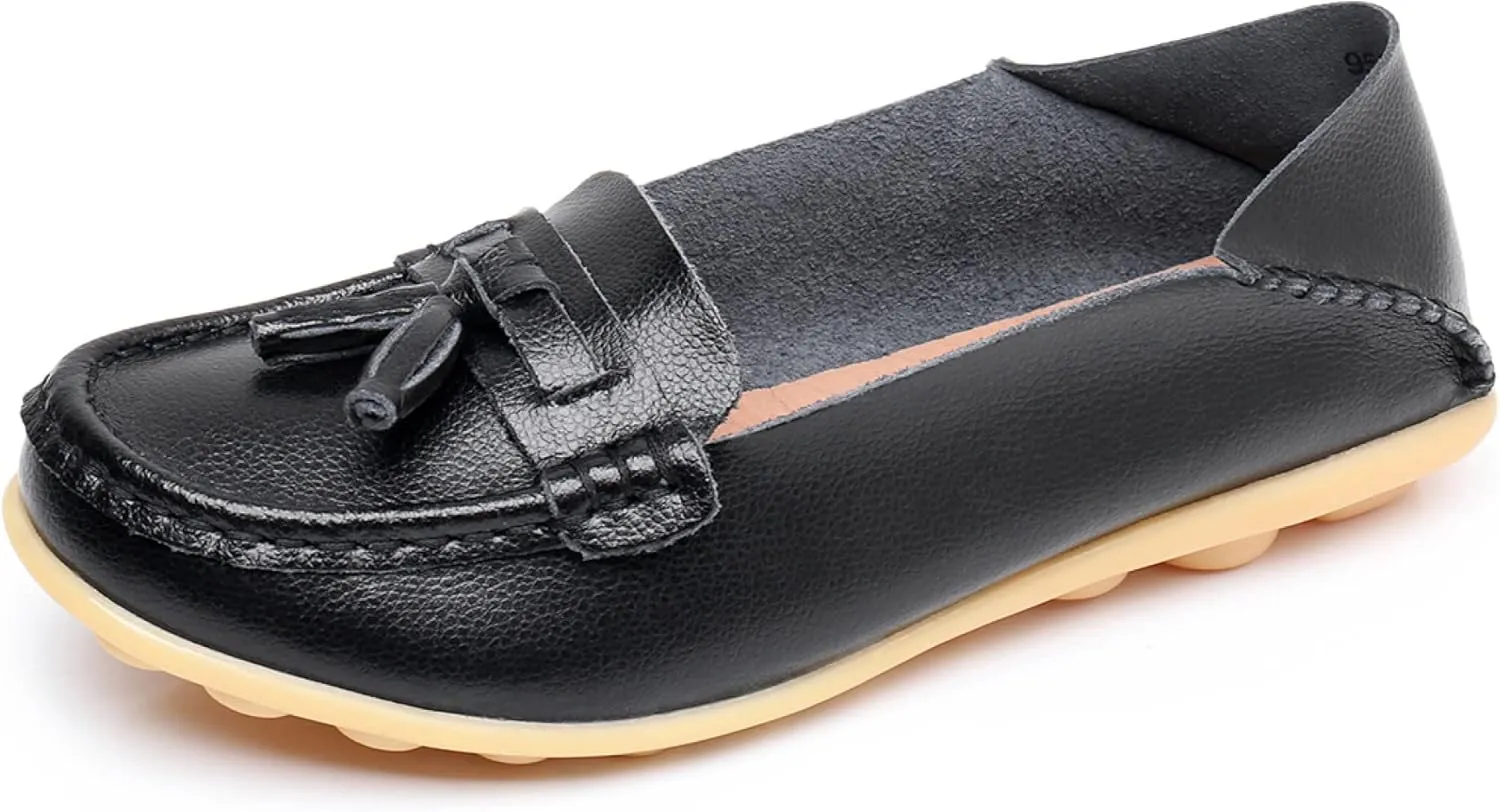 VenusCelia Women's Lantern Comfort Walking Flat Loafer