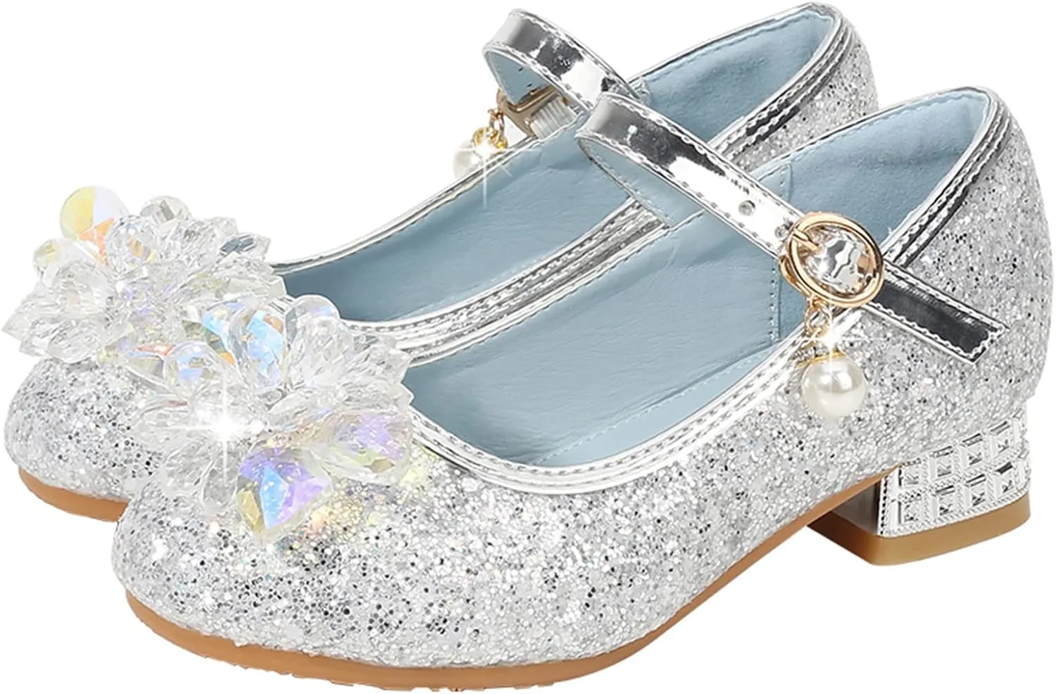 Wide Ballet Slippers for Girls Toddler Little Kid Girls Dress Pumps Mini Mouse Sandals for Toddler Girls
