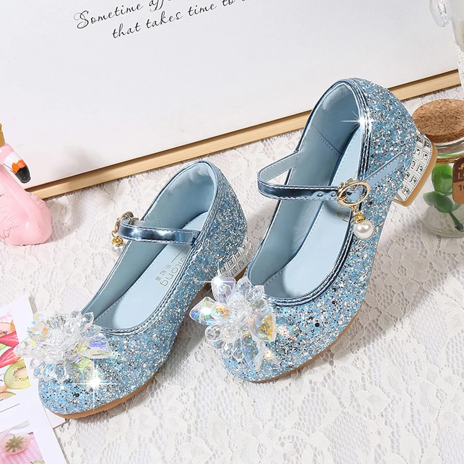 Wide Ballet Slippers for Girls Toddler Little Kid Girls Dress Pumps Mini Mouse Sandals for Toddler Girls