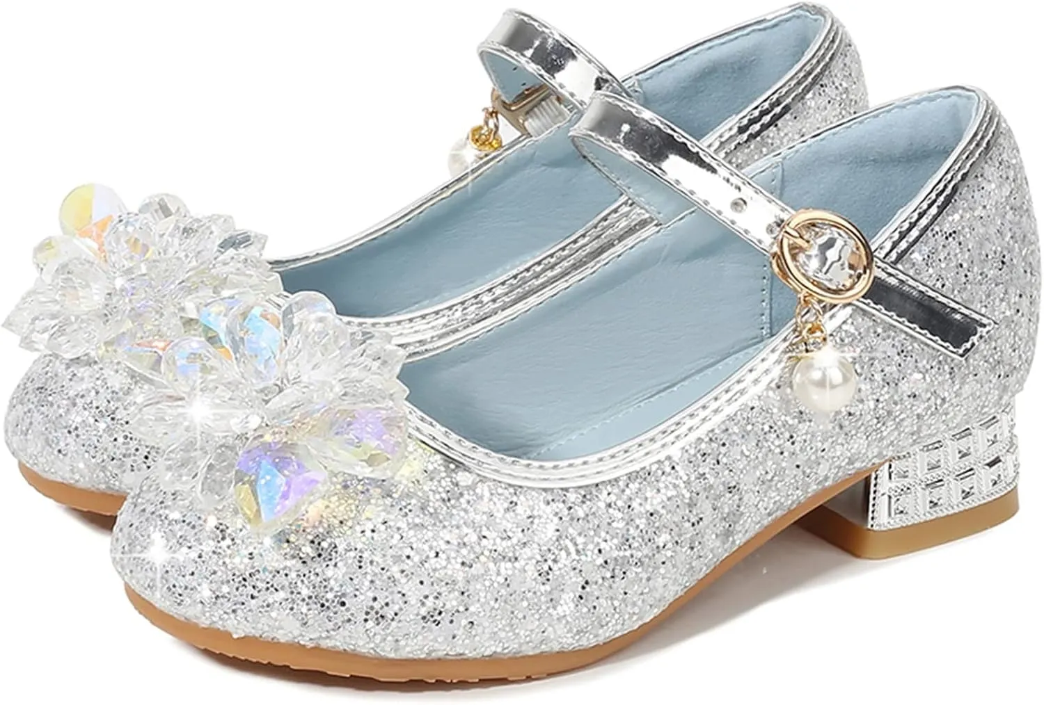 Wide Ballet Slippers for Girls Toddler Little Kid Girls Dress Pumps Mini Mouse Sandals for Toddler Girls