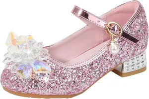Wide Ballet Slippers for Girls Toddler Little Kid Girls Dress Pumps Mini Mouse Sandals for Toddler Girls
