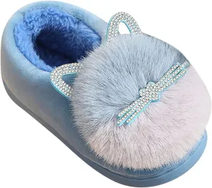 Winter Slippers for Boys Kids Children's Boys Girls Fashion Shoes Cartoon Plush Shoes Indoor Home Warm and Cute Cotton Slippers Youth Flip Flops