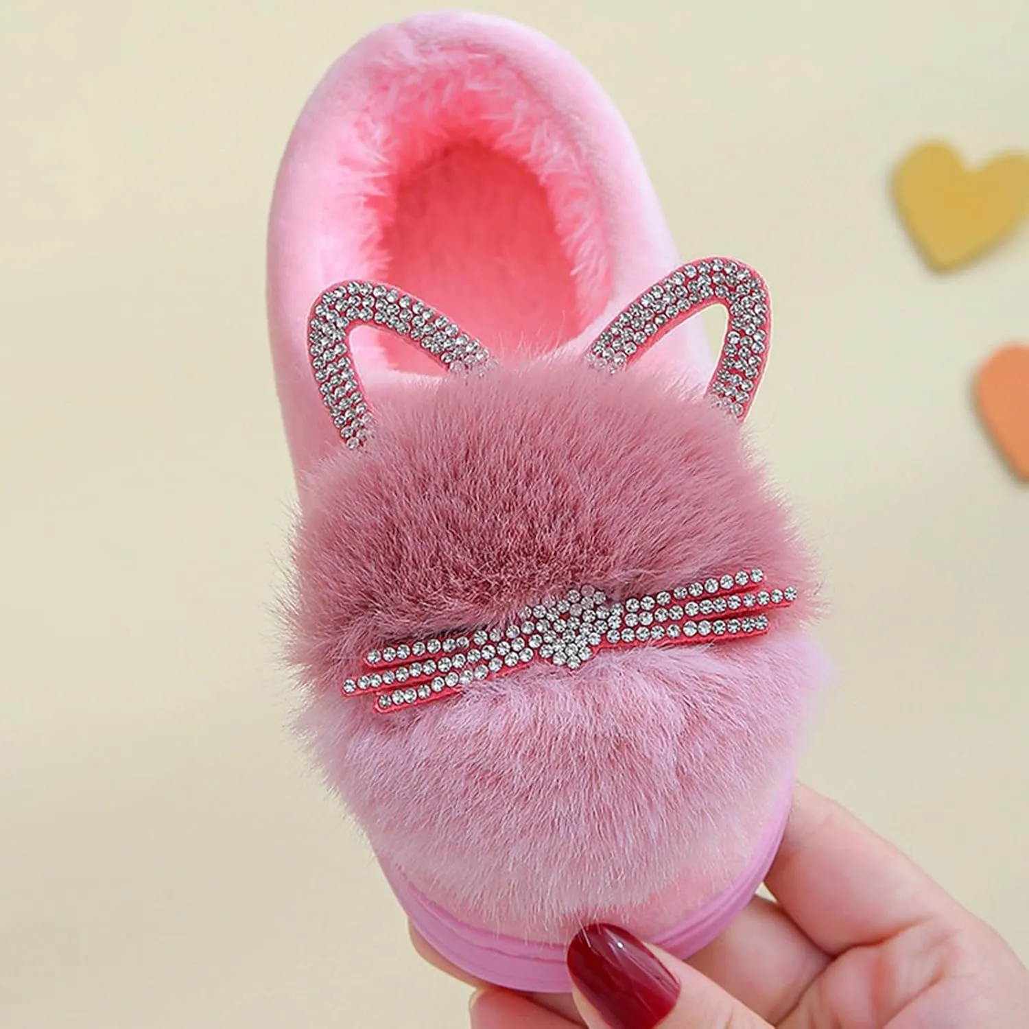 Winter Slippers for Boys Kids Children's Boys Girls Fashion Shoes Cartoon Plush Shoes Indoor Home Warm and Cute Cotton Slippers Youth Flip Flops