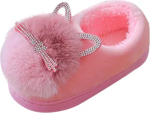 Winter Slippers for Boys Kids Children's Boys Girls Fashion Shoes Cartoon Plush Shoes Indoor Home Warm and Cute Cotton Slippers Youth Flip Flops