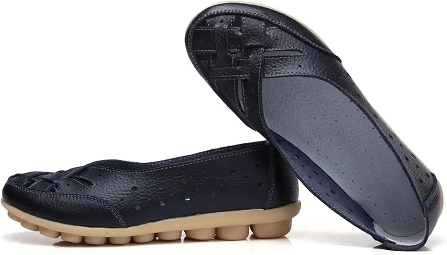Women's Sandals Cowhide Leather Shoes Loafers Flats Sandals Orthopedic Loafers in Breathable Leather Cowhide Women's Comfortable Loafer Casual Fashion Flats Shoes 2025