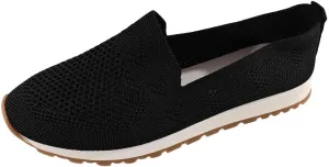 Women's Slip On Travel Soft Sole Comfortable Shoes Outdoor Solid Mesh Fashion Business Casual Shoes for Women Wedges