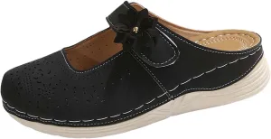 Women's Summer Comfortable Breathable Flat Sandals for Casual Wear with Hook Loop Closure and Soft Sole