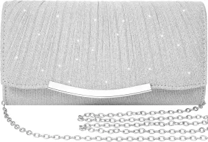 Zoranala Evening Bag Clutch Purses for Women Lady Girl Sparkling Handbags Crossbody Bag Gold Bag for Prom Party Wedding